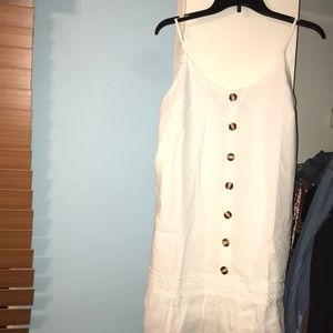 White button up Cami dress